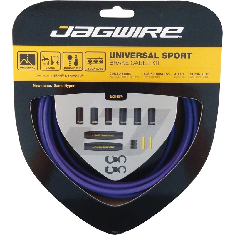 Jagwire Universal Sport Brake Cable Kit – Purple Purple