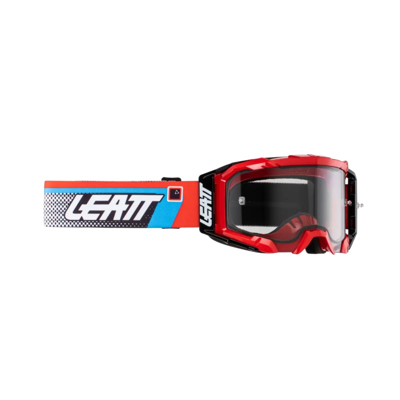Leatt Velocity 5.5 MTB Goggle – Red-Light Gray – 2024 Red – Light Gray