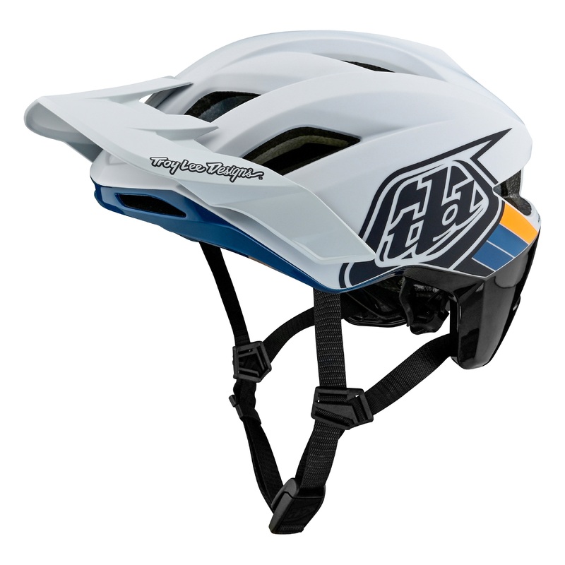Troy Lee Designs Flowline SE MTB Helmet – Badge – Light Gray-Charcoal Light Gray – Charcoal X-Small/Small
