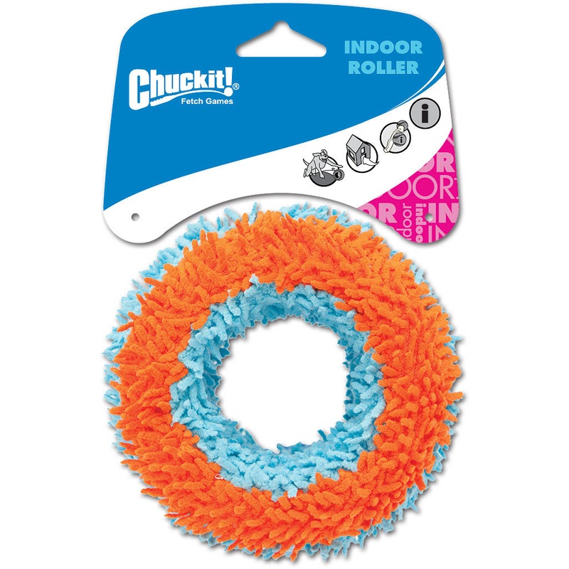 Premium Indoor Dog Toys  Interactive Chuckit! Indoor Roller & Ball for Gentle, Hands-Free Play, Durable Materials, and Enhanced Fetch Performance ROLLER