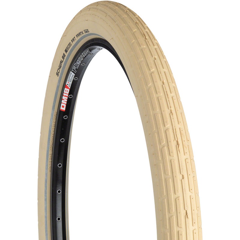Schwalbe Fat Frank 26×2.35 Clincher Bicycle Tires  Cruiser, MTB & Hybrid Tire with Tread Protection, Wired Bead, Active Line Technology Cr/Crm/Ref
