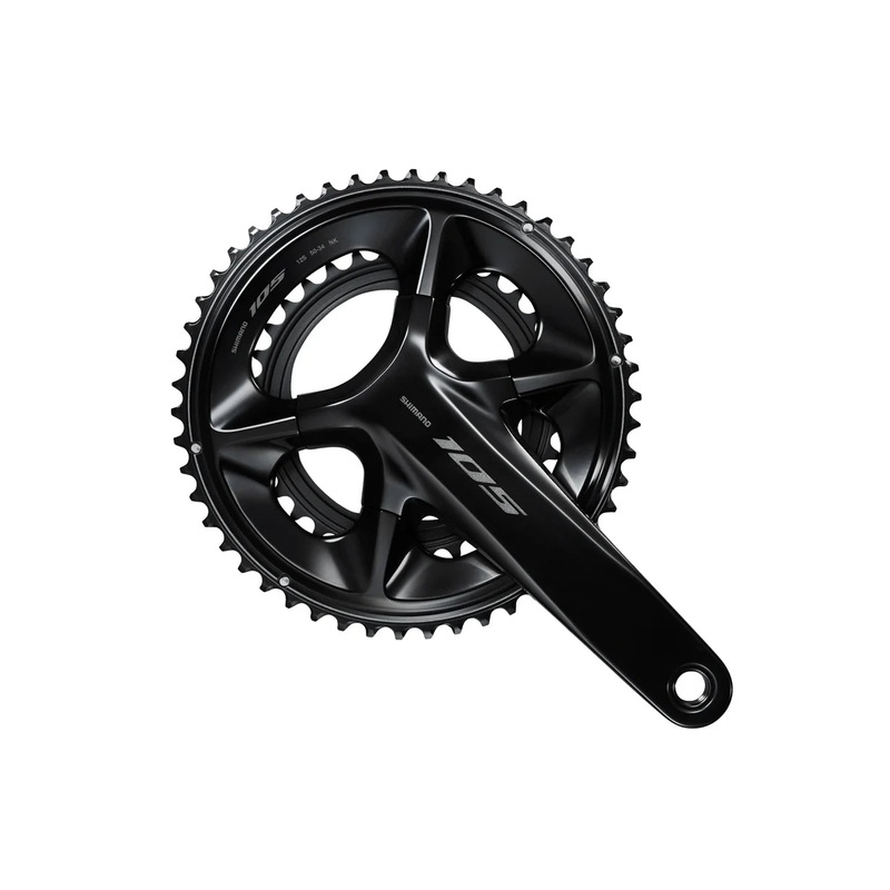 Shimano 105 R7100 12 Spd Double Crankset Black 160mm – 50-34t No BB