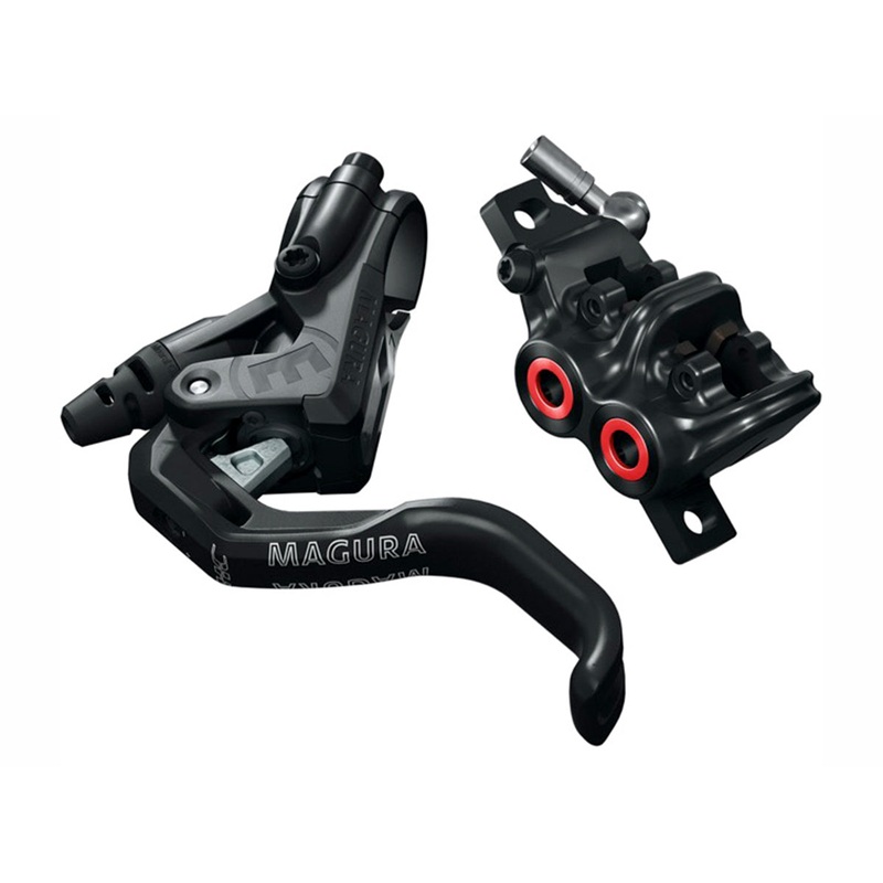 Magura MT5 HC Disc Brake  – Black-Neon Red Black – Red 2000mm Hose