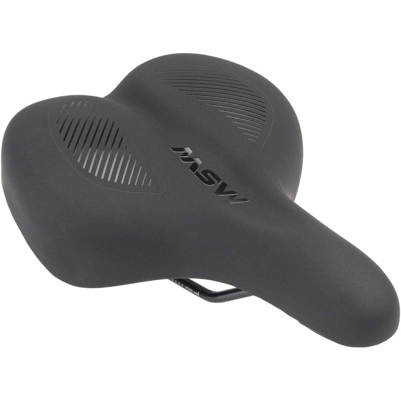 MSW Womens Saddle – Memory Foam Soft Touch Cover Steel Black
