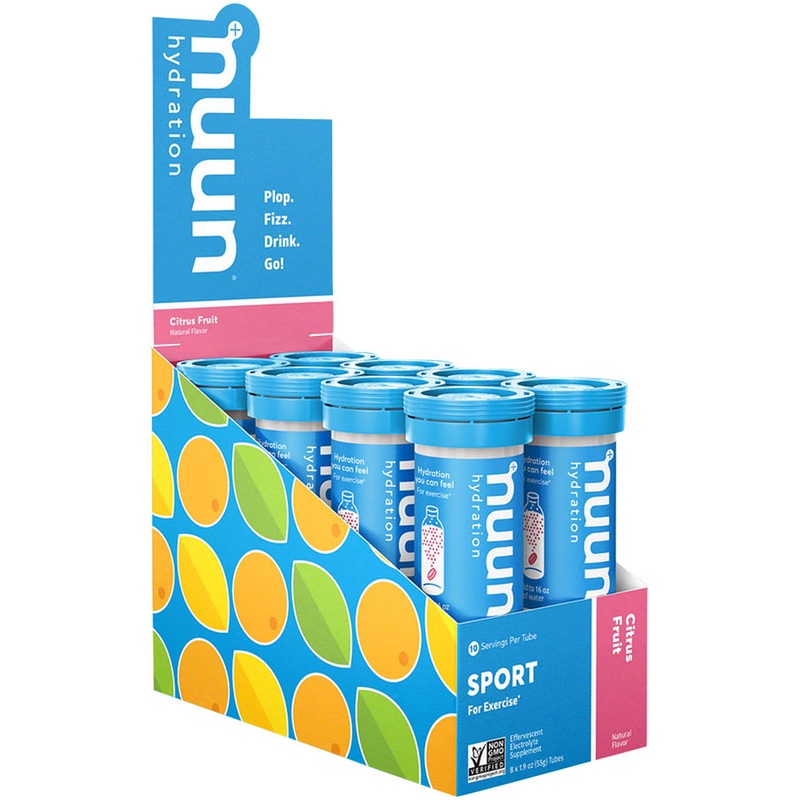 Nuun Active Hydration Tablets Citrus Fruit, Box of 8 Tubes Electrolytes