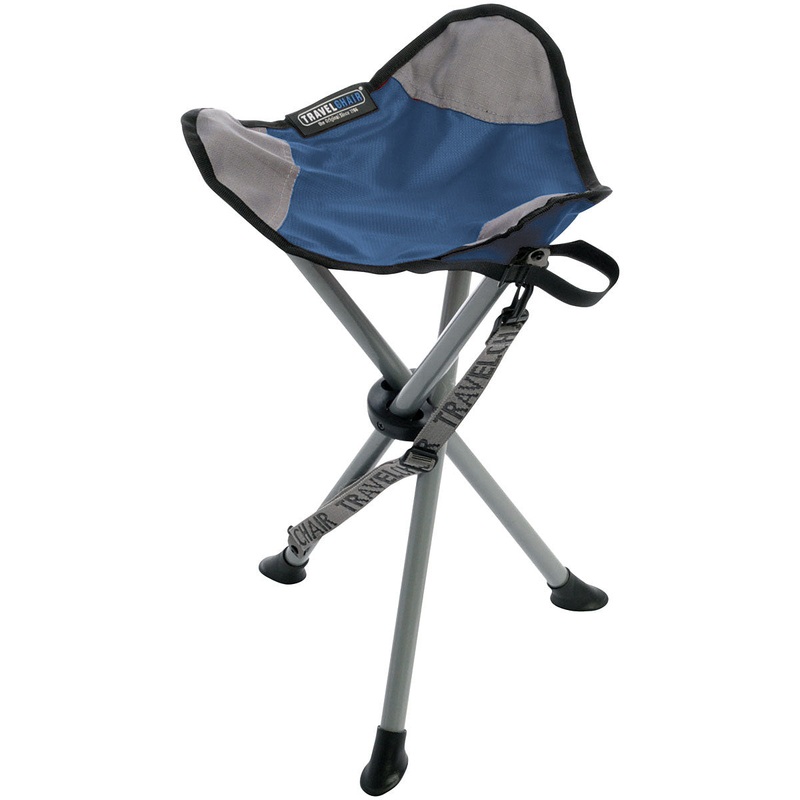 Portable Travel Chairs & Folding Stools  Lightweight, Durable Camping & Outdoor Seating with Carry Straps, Duck Billed Feet, and 275LB Capacity BLUE