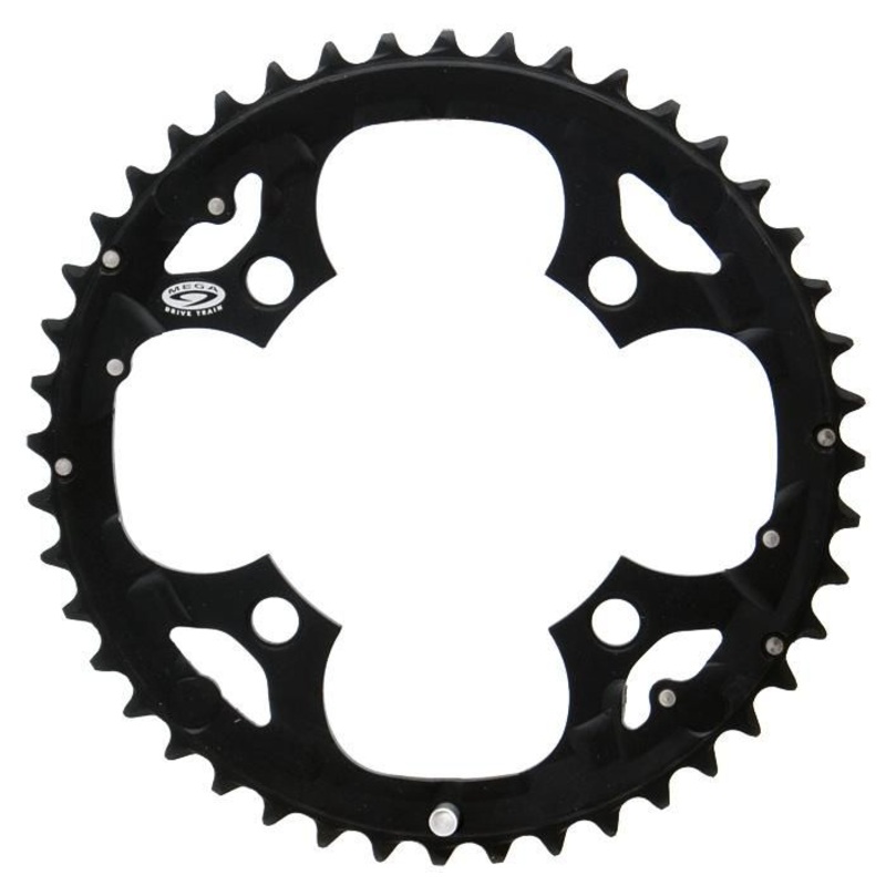 Shimano Deore FCM530 9 Spd Triple Chainring – Black Black 44t – 104mm