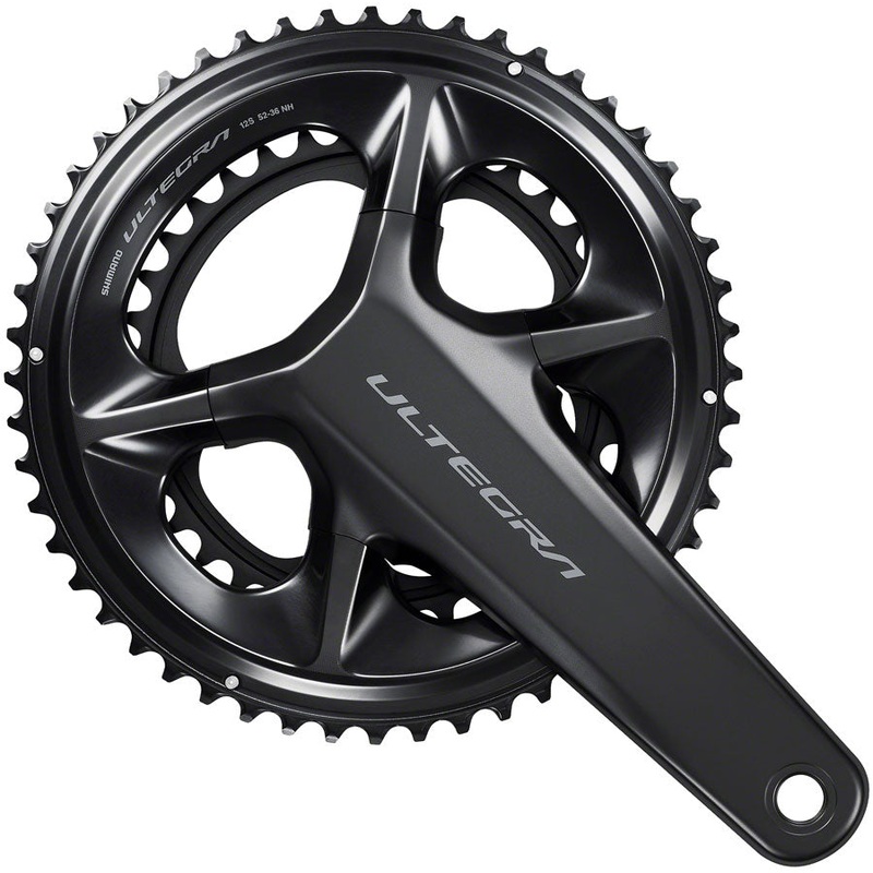 Shimano Ultegra FC-R8100 Crankset – 175mm, 12-Speed, 52/36t, Hollowtech II Spindle Interface, Black