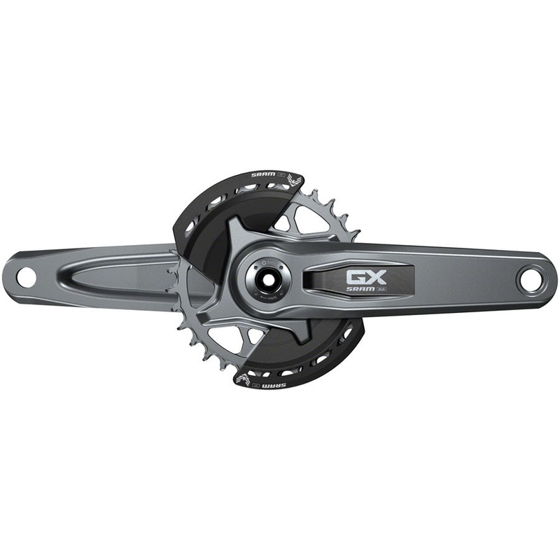 SRAM GX Eagle T-Type Wide Crankset – 165mm, 12-Speed, 32t Chainring, Direct Mount, 2-Guards, DUB Spindle Interface, Dark