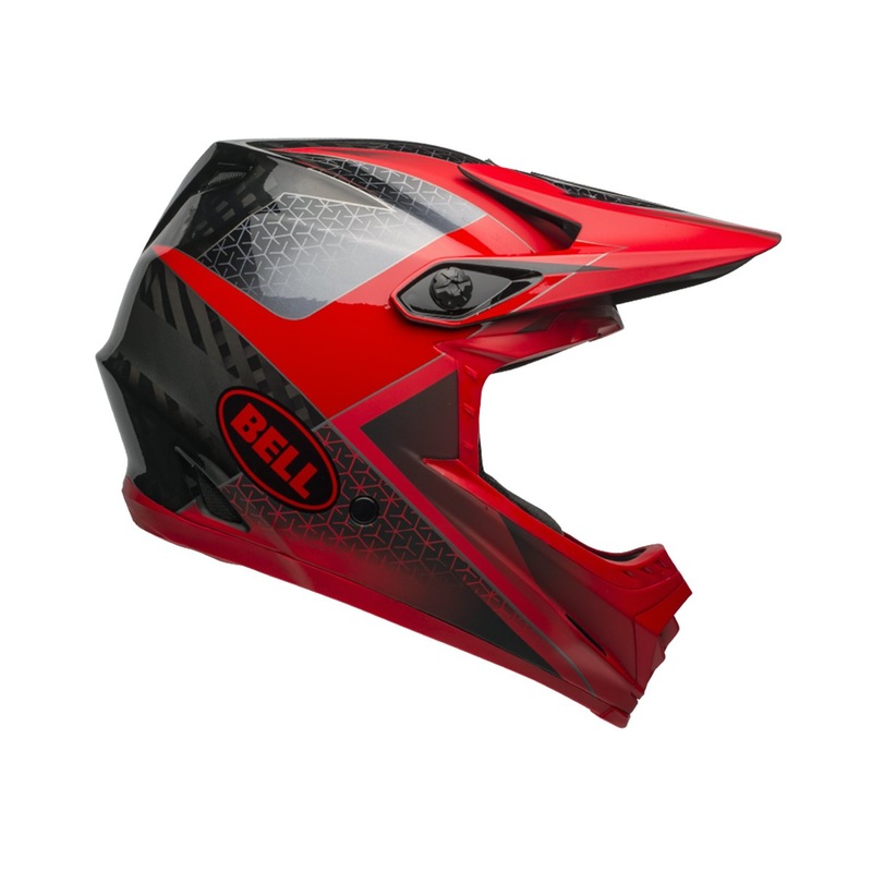 Bell Full-9 Full Face Helmet – Hound Matt – Gloss Crimson-Black-White – 2019 Hound Matt – Gloss Crimson – Black – White Medium