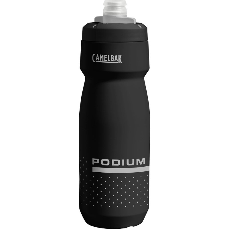 Camelbak Podium 24oz Water Bottles  BPA-Free, Ergonomic Design, Leak-Proof Cap, Hydroguard Technology, Ideal for Cycling & Active Lifestyle BLACK