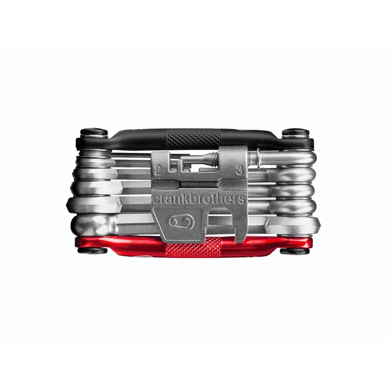 Crank Brothers M17 Multi-Tool – Black-Red Black – Red