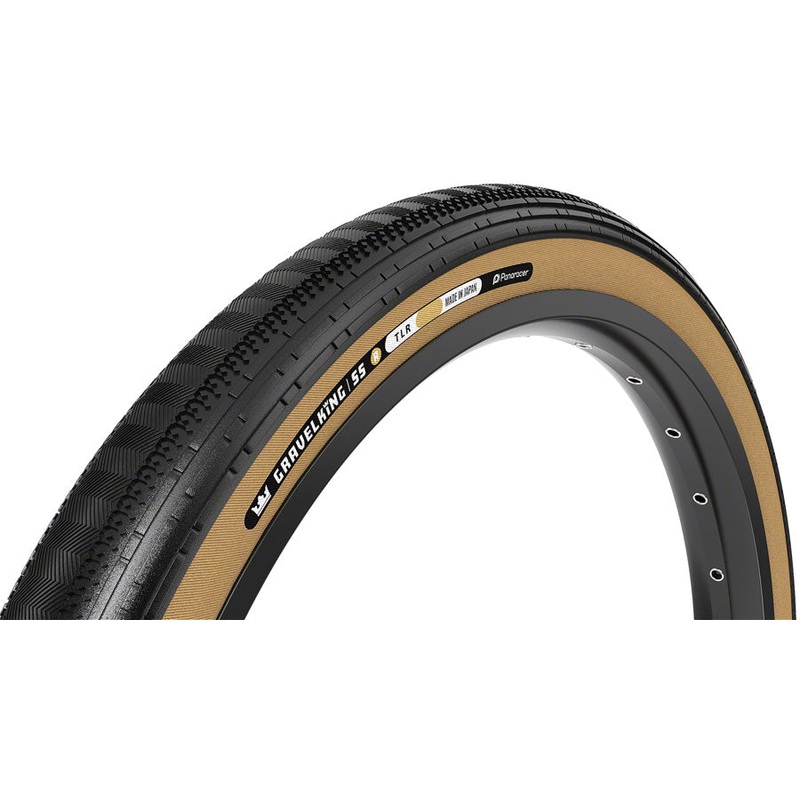 Panaracer GravelKing SS R Tire – 700 x 35, Tubeless, Folding, Black/Amber RF735-GKSS-R-SX2