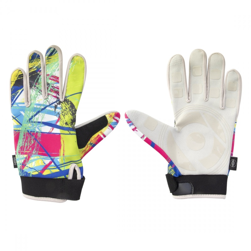 Alienation Invisible Touch Gloves  Unisex Full-Finger Cycling Gloves with Vibrant Colors, Moisture-Wicking Fabric, Touch Screen Compatibility & Reinforced Microfiber Pads XL