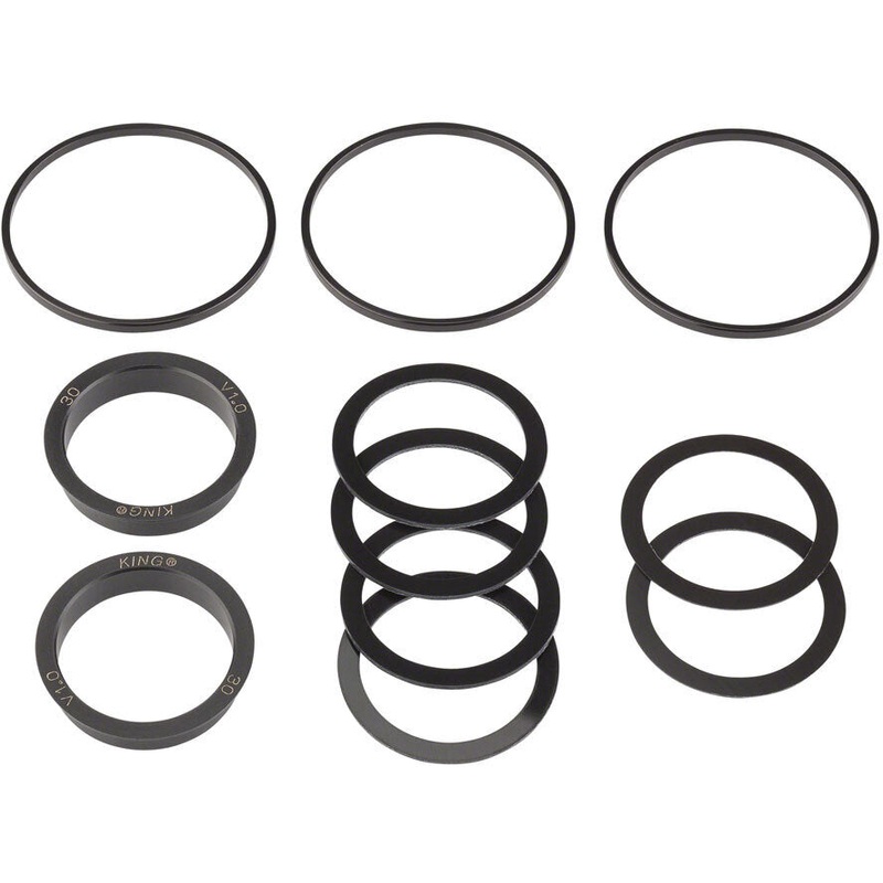 Chris King Bottom Bracket Fit Kit #5 – ThreadFit T47 Black Fits – T47 30x/30i