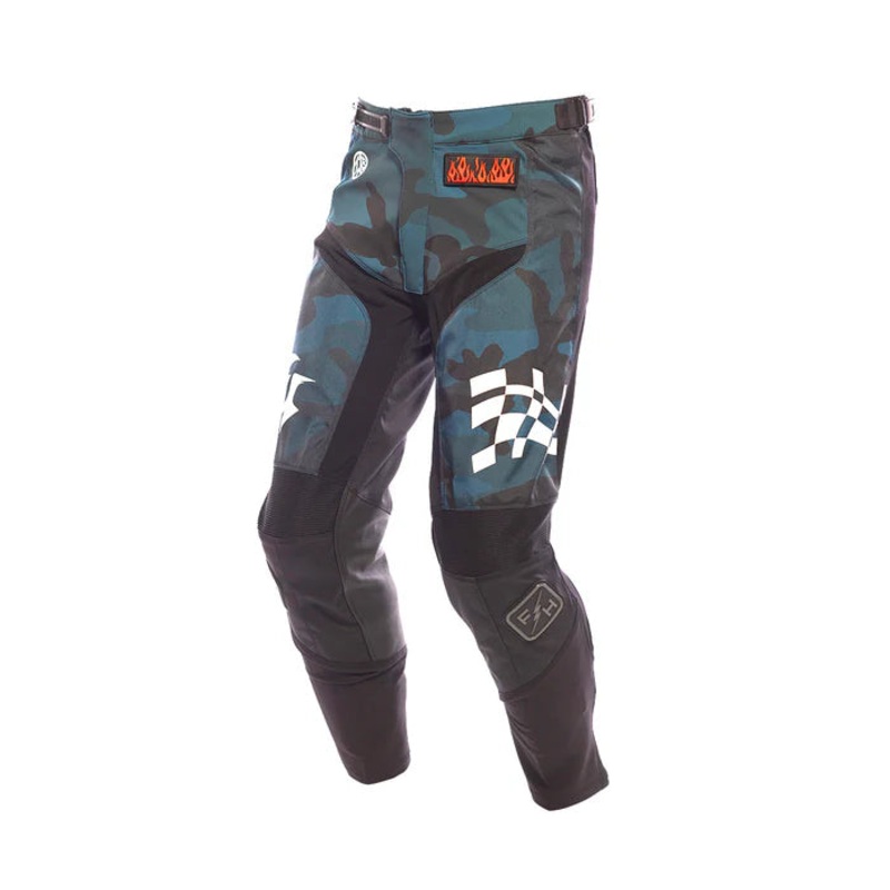 Fasthouse Grindhouse Bereman Pant – Youth – Blue-Camo Blue – Camo 22″