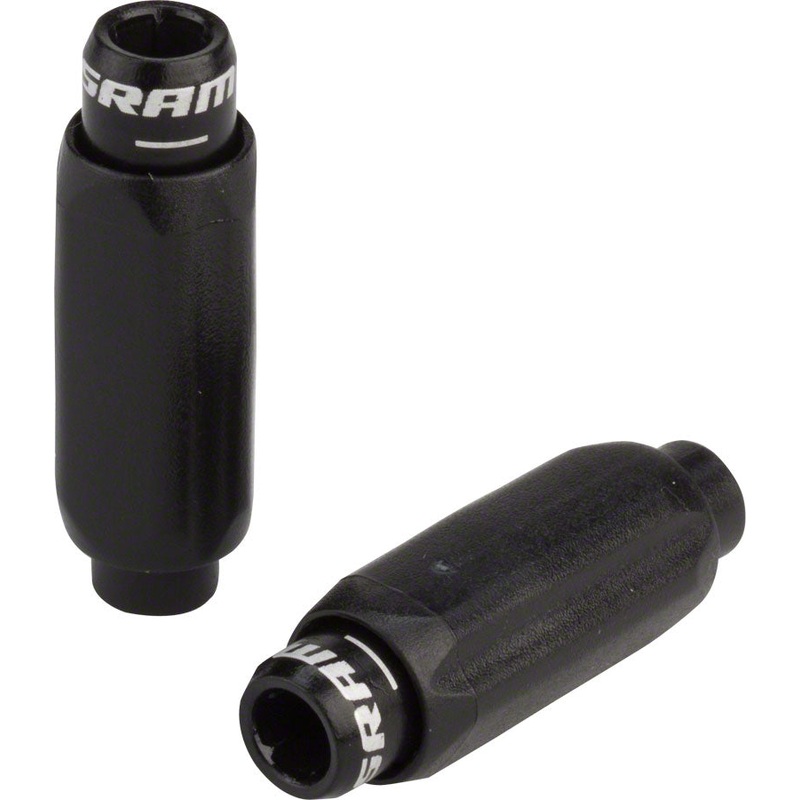 SRAM Compact 4.0mm Alloy Barrel Shift Cable Adjusters, Black, Pair