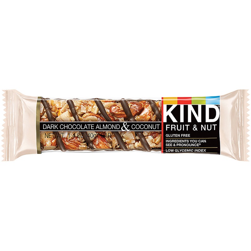 Organic Kind Fruit & Nut Energy Bars  Healthy, Nutritious Snack Pack of 12 with Whole Nuts, Superfood Ingredients & Sustainable Impact CHOCO DRK