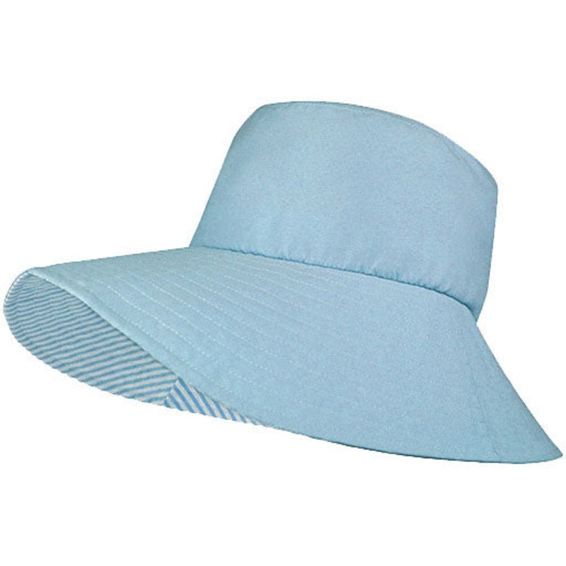 Women’s Sun Protection Hats with UPF 50+, Water-Repellent Polyester, Mesh Lining, Stylish Sun Hats for Cycling, Lounge & Outdoor Activities BLUE L