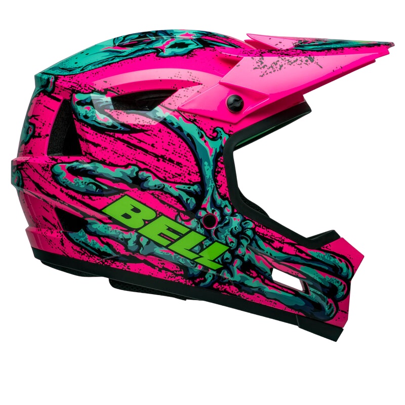 Bell Sanction 2 DLX MIPS Full Face Helmet – Bonehead – Gloss Pink-Turquoise Gloss Pink – Turquoise X-Small/Small