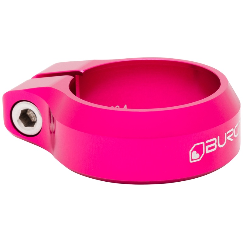 Burgtec Seat Clamp – 36.4mm Diameter – Toxic Barbie Pink