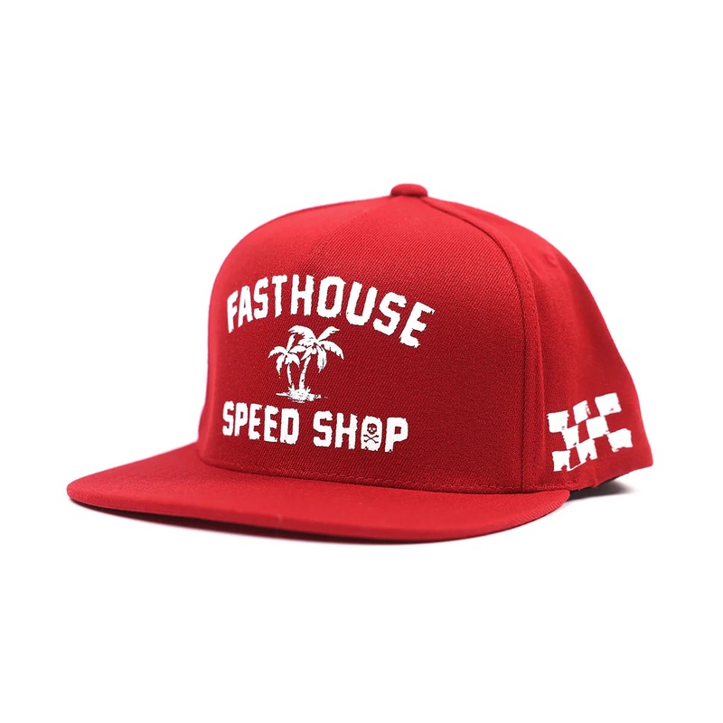 Fasthouse Alkyd Hat – Youth – Red Red One Size