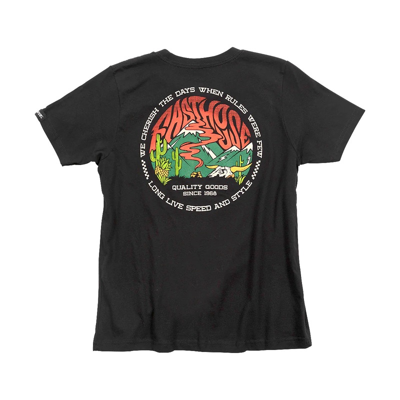 Fasthouse Nomad Tee – Youth – Black Black X-Large