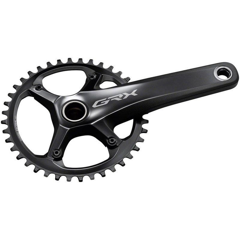 Shimano GRX FC-RX810-1 Crankset – 170mm 11-Speed 42t 110 BCD Hollowtech II Spindle Interface BLK