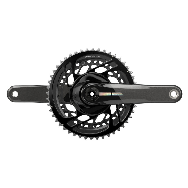 SRAM Force Crankset – 165mm 2x 12-Speed 48/35t Direct Mount DUB Spindle Interface Iridescent Gray D2