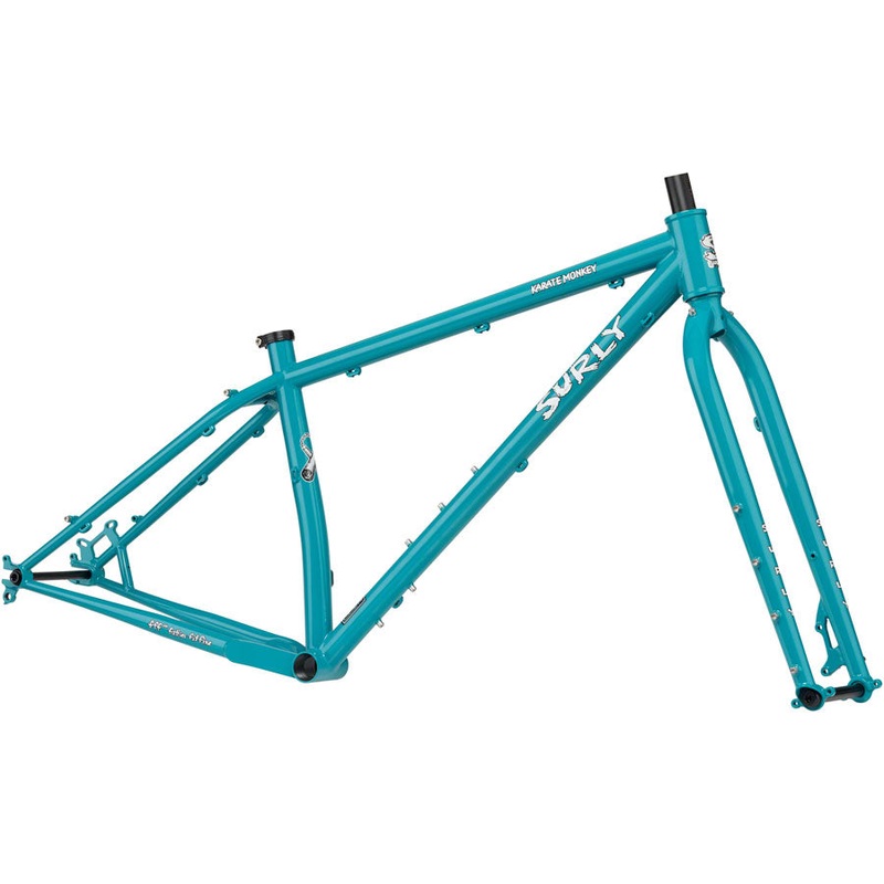 Surly Karate Monkey Frameset – 27.5″ Steel Lost at Sea Blue Blue X-Small
