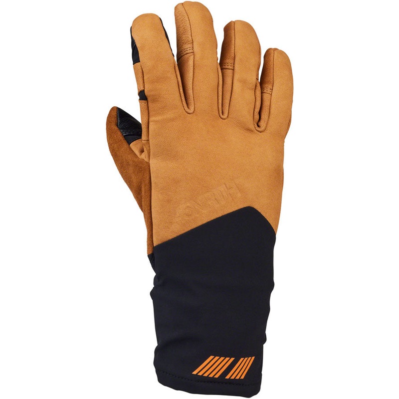 45NRTH 2024 Sturmfist 5 LTR Leather Gloves – Tan/Black Full Finger Small