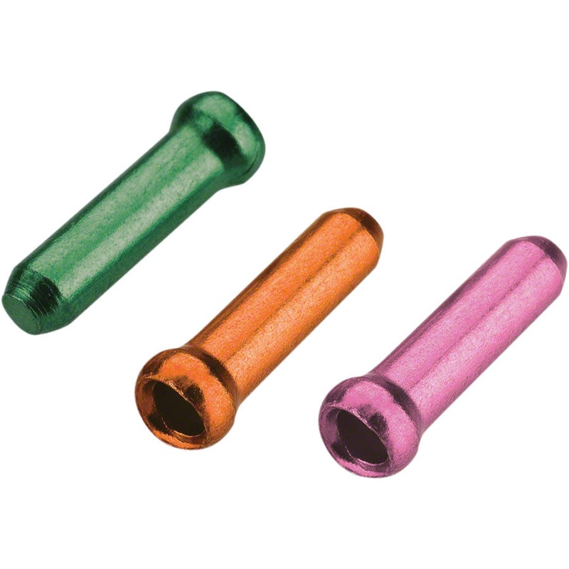 Jagwire Cable End Crimps – 1.8mm, Cash/Tango/Pink, Bag of 90