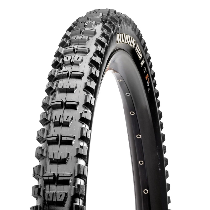 Maxxis Minion DHR II 27.5″ Folding MTB Tire – WT Wide Trail – EXOplus Black 2.4″ (3C)MaxxTerra – (TR)Tubeless Ready – (EXO+)EXO Plus Sidewall – 120TPI