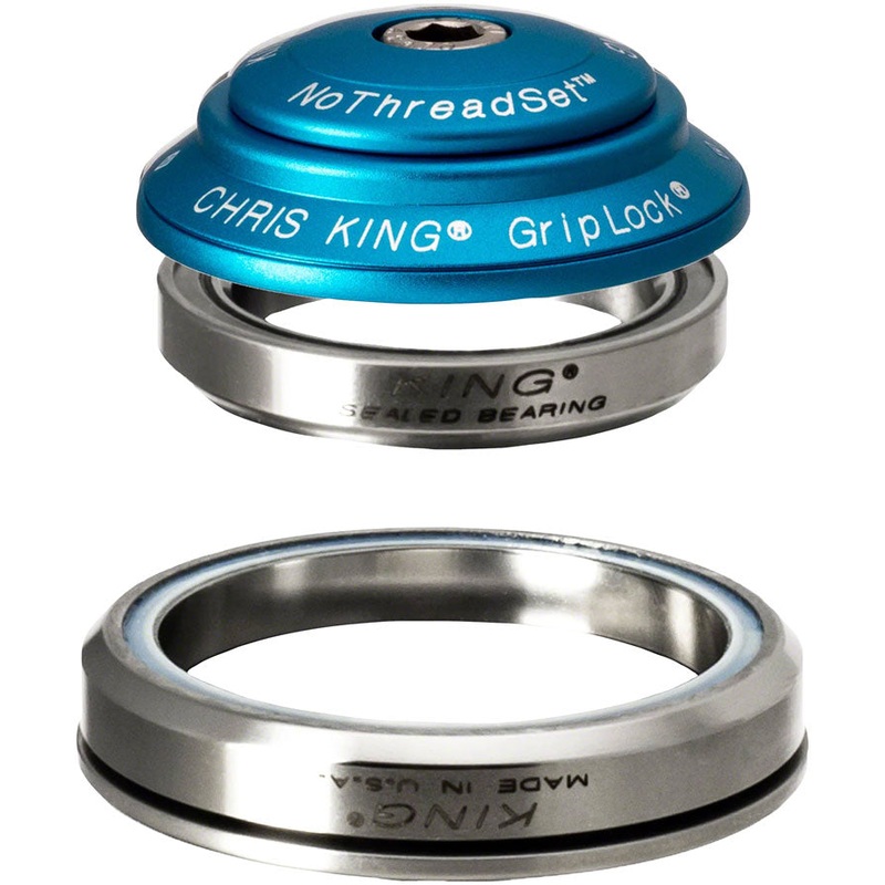 Chris King DropSet 3 Headset – 1-1/8 – 1.5″, 41/52mm, 36 Deg, Matte Turquoise
