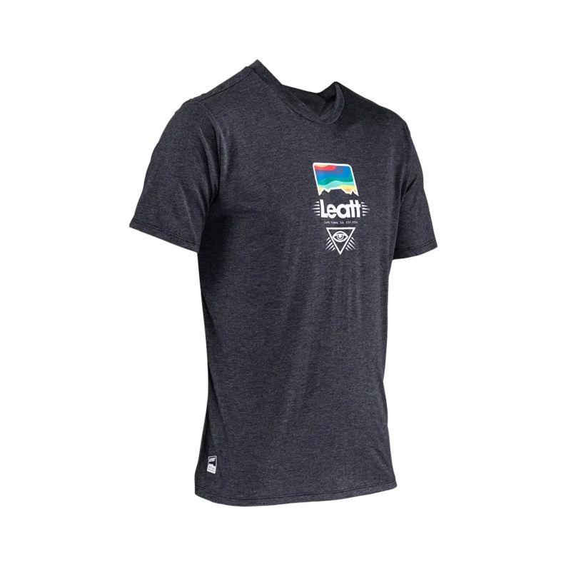 Leatt Gravity 1.0 Short Sleeve MTB Jersey – Black – 2024 Black X-Small