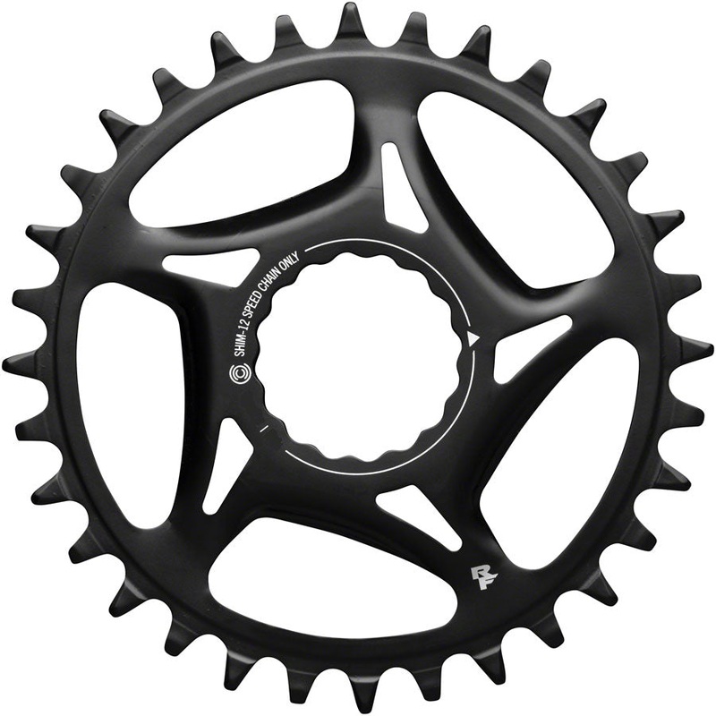 RaceFace Narrow Wide Direct Mount CINCH Steel Chainring – Shimano 12-Speed requires Hyperglide+ compatible chain 34t BLK