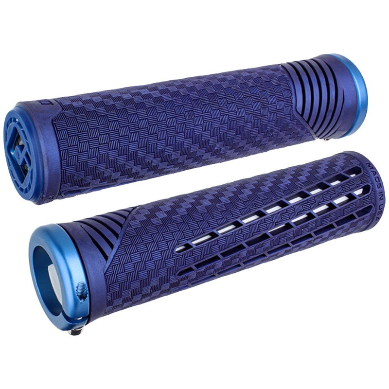 ODI CF V2.1 Grips – Blue, Lock-On