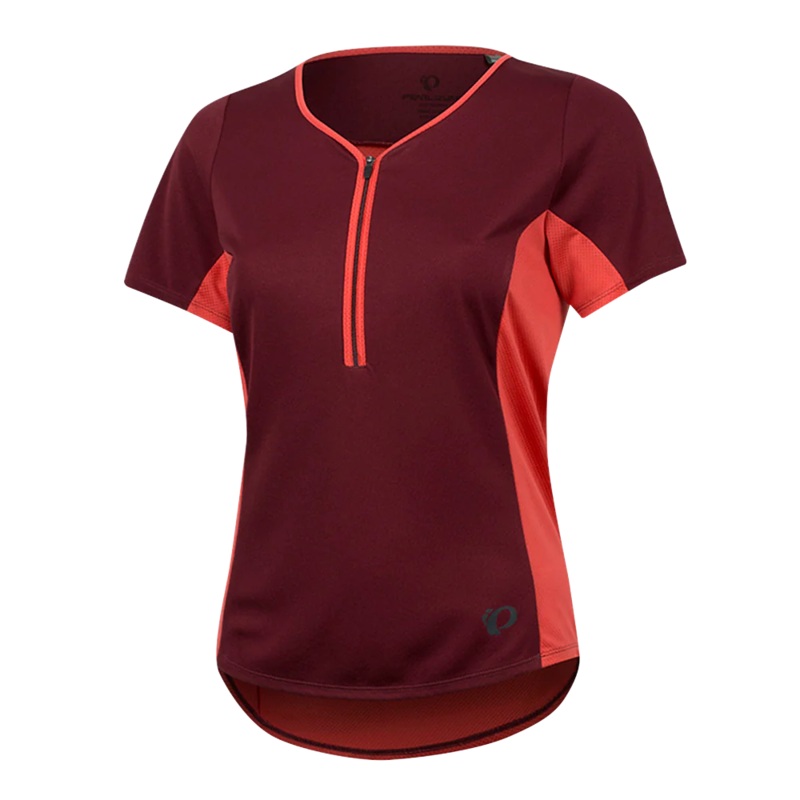 Pearl Izumi Canyon Short Sleeve MTB Jersey – Womens – Port-Cayenne Port – Cayenne X-Small