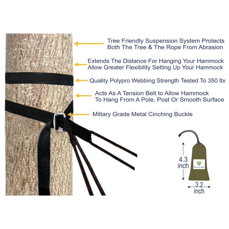 Premium Hammock Tree Straps Collection | Durable, Lightweight, and Easy-Adjusting Tree Straps for Comfortable, Secure Hammock Setup CINCHING DELUXE