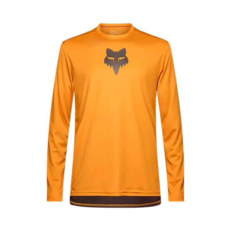 Fox Racing Ranger Long Sleeve MTB Jersey – Fox Head – Caramel Caramel Small