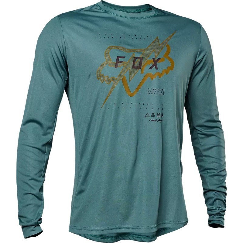 Fox Racing Ranger Long Sleeve MTB Jersey – Jectr – Sea Foam Sea Foam Small