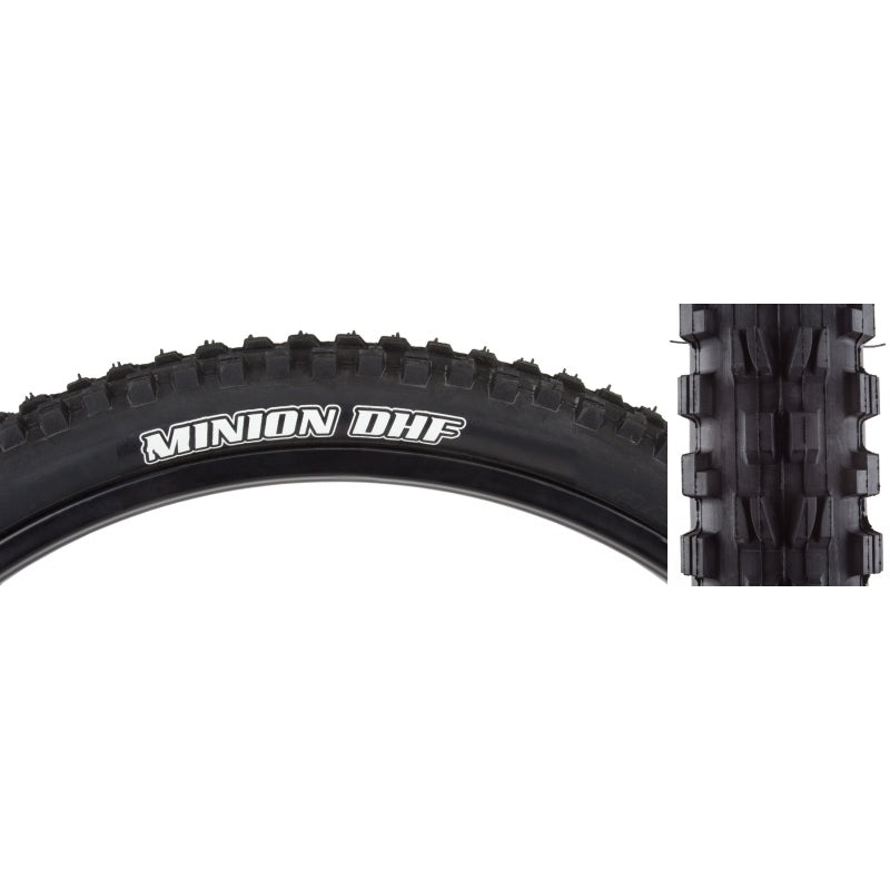 Maxxis Minion DHF Tire – 24 x 2.4 Clincher Folding Black Dual