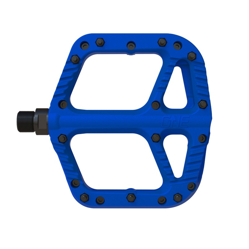 Premium OneUp Components Composite Platform Pedals  Durable Nylon/Steel, Wide Stability, Cartridge Bearing Tech, Multiple Colors for MTB & Cyclocross Blue