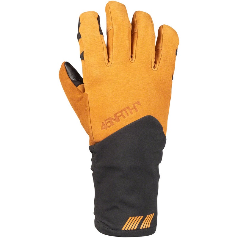 45NRTH 2023 Sturmfist 5 LTR Leather Gloves – Tan/Black Full Finger X-Large