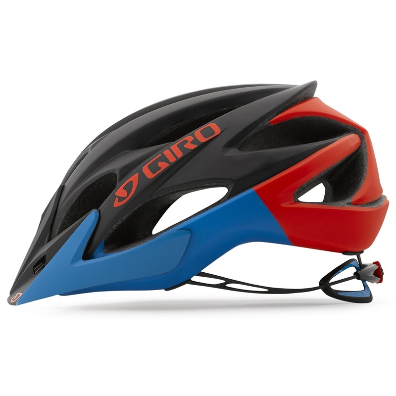 Giro XAR MTB Helmet – Matt Black-Red-Blue Matt Black – Red – Blue Small CPSC