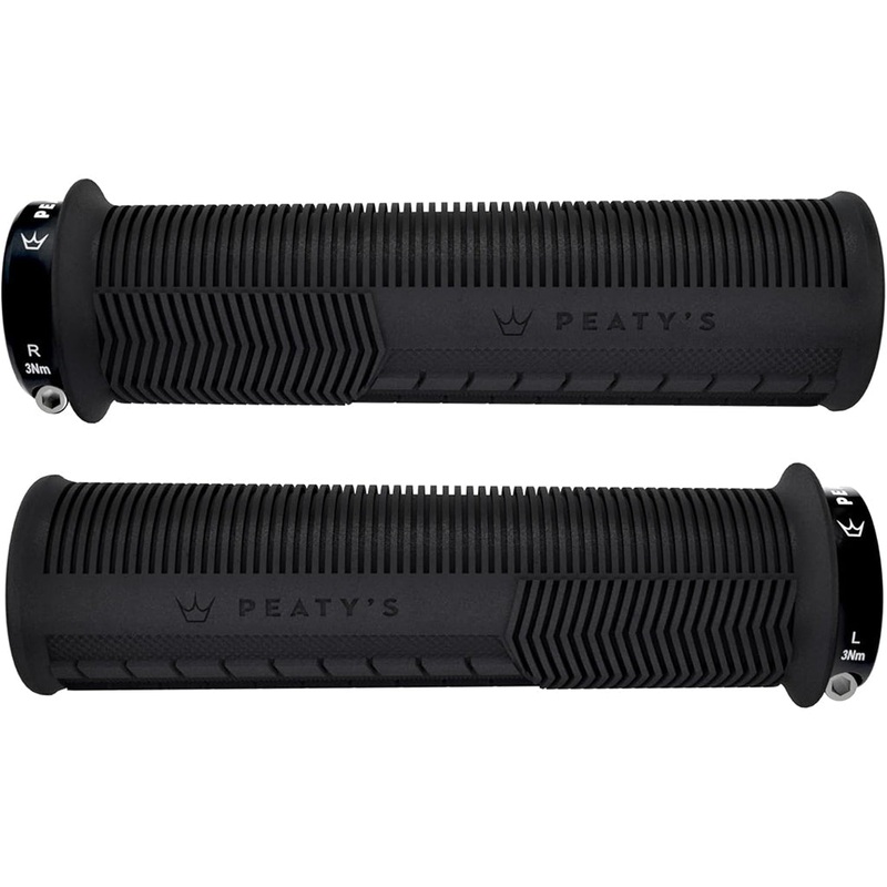 Peaty’s Mushroom Thin Lock-On Grips – Black