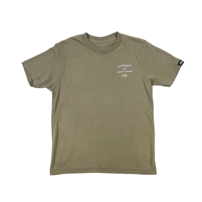 Fasthouse Venom Tee – Youth – Light Olive Light Olive X-Small