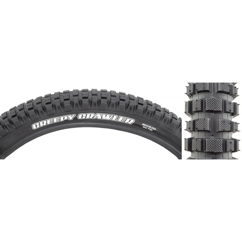 Maxxis Creepy Crawler 20 x 2.0 Clincher Wire TPI 50 Black/BlackReflective BMX TB29688100