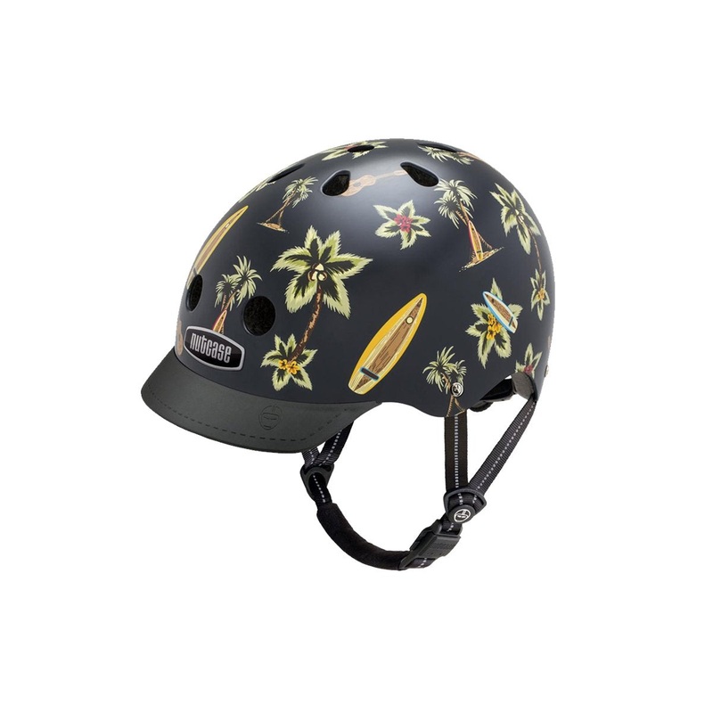 Nutcase Hawaiian Shirt Urban Helmet – Black Black Small