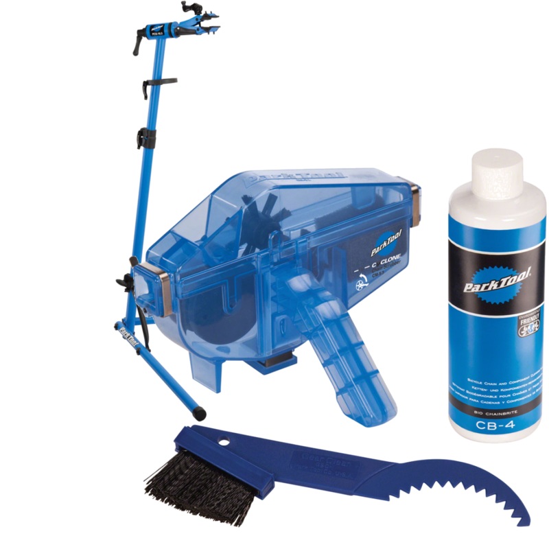 Premium Bicycle Maintenance Bundle: Park PCS-10.3 Home Workstand & Chain Cleaning Kit